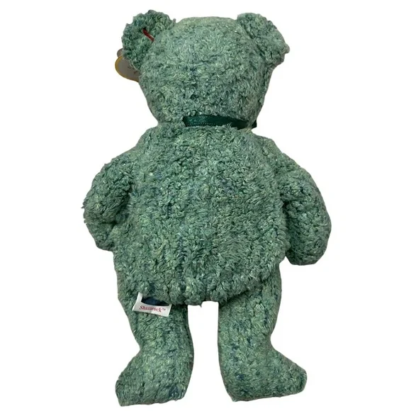 SHAMROCK 2000 Ty Beanie Baby Green Teddy Bear RETIRED - Picture 3 of 6